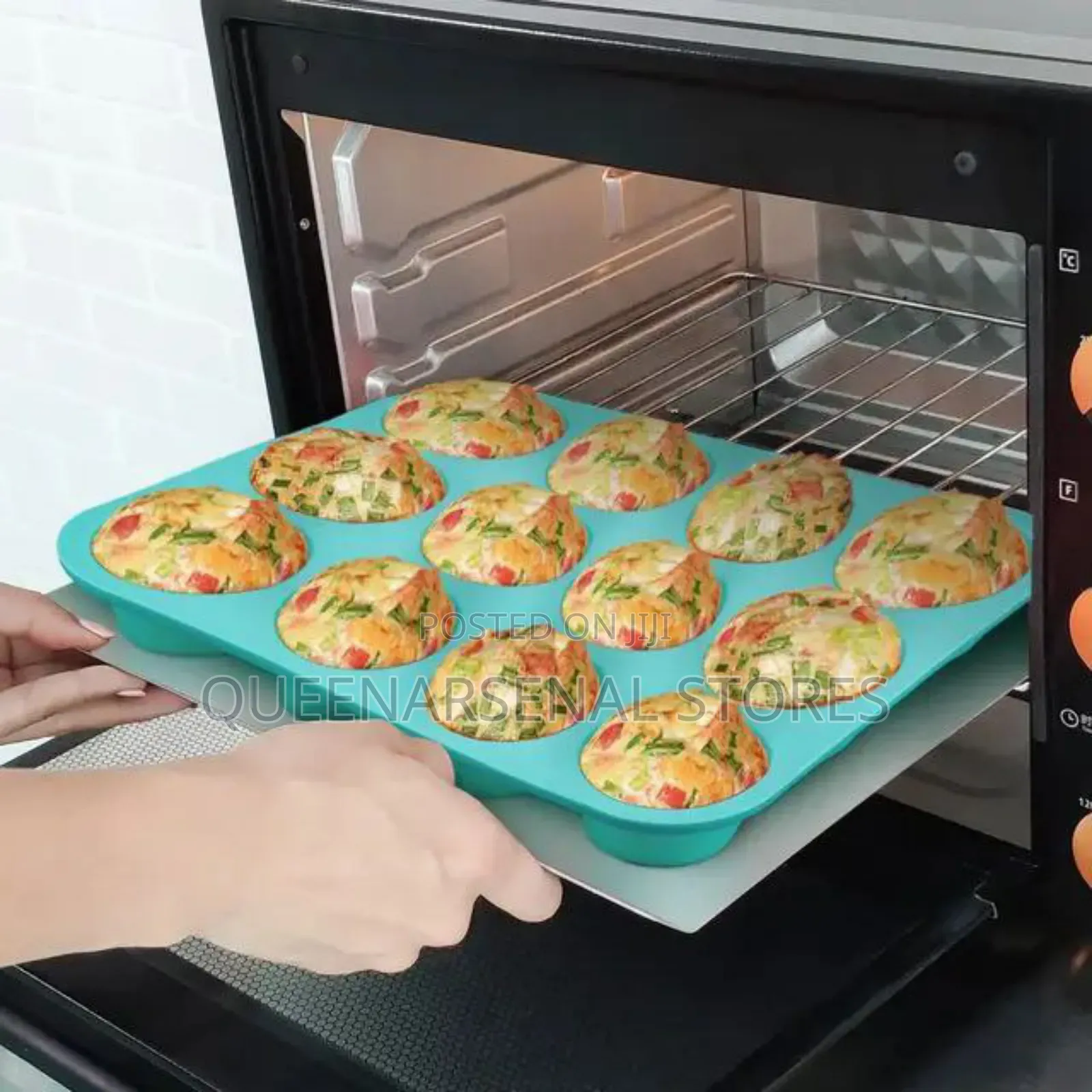 12cups Silicon Cupcake Baking Mould
