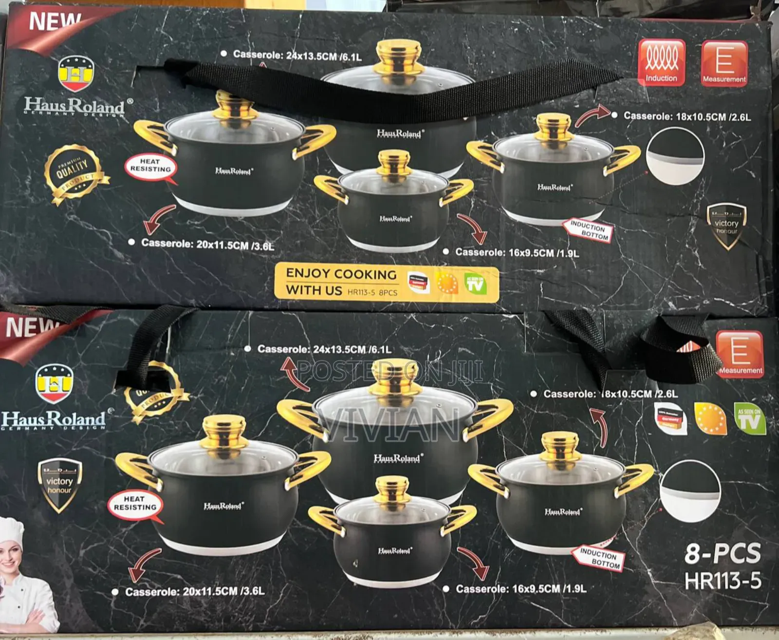 8pcs Haus Roland Cookware Set