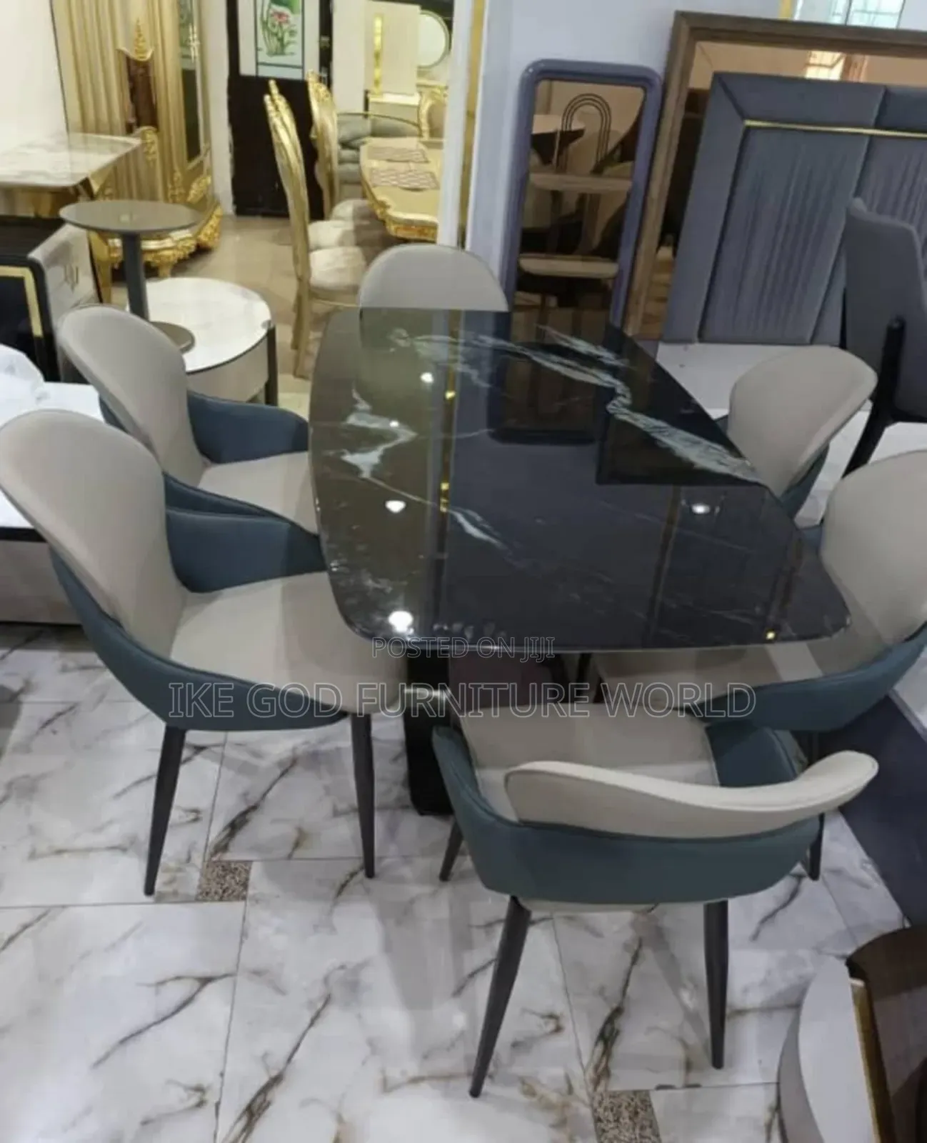 6seater Imported High Classic Turkish Marble Dining Table