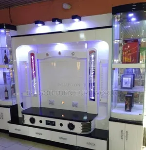 High Quality Turkish Wall Unit Tv Shelf With Wine Bar Design