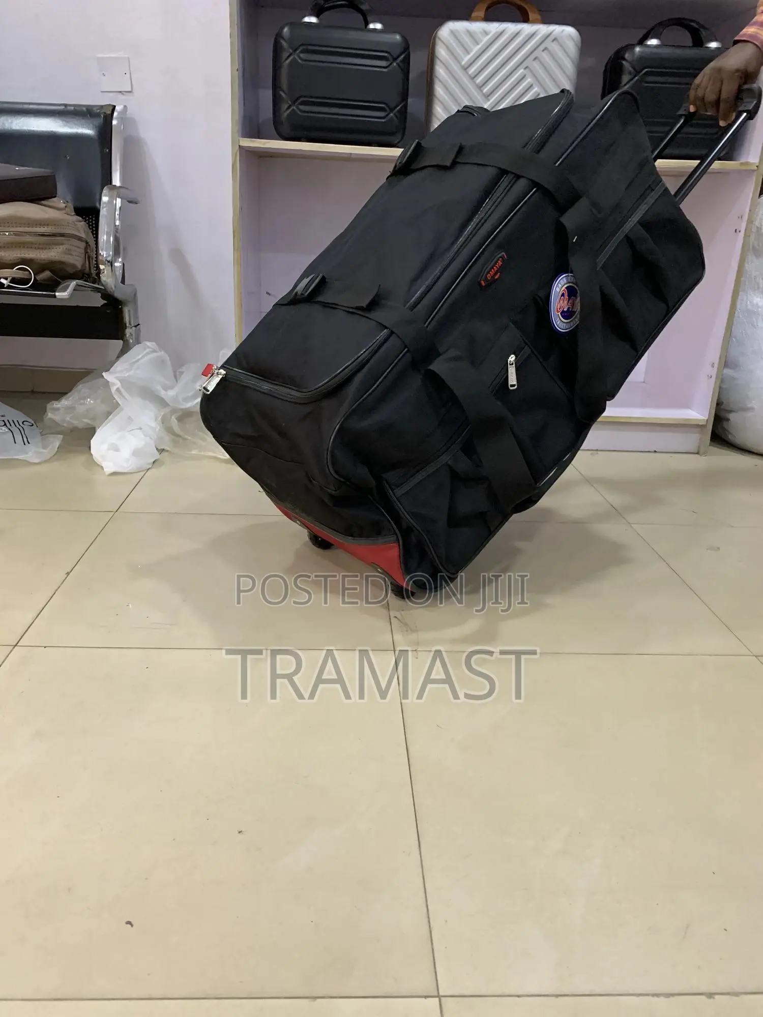 Black Duffle Trolley Bag