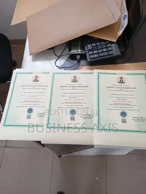 C.A.C Registration +TIN+Corporate Account
