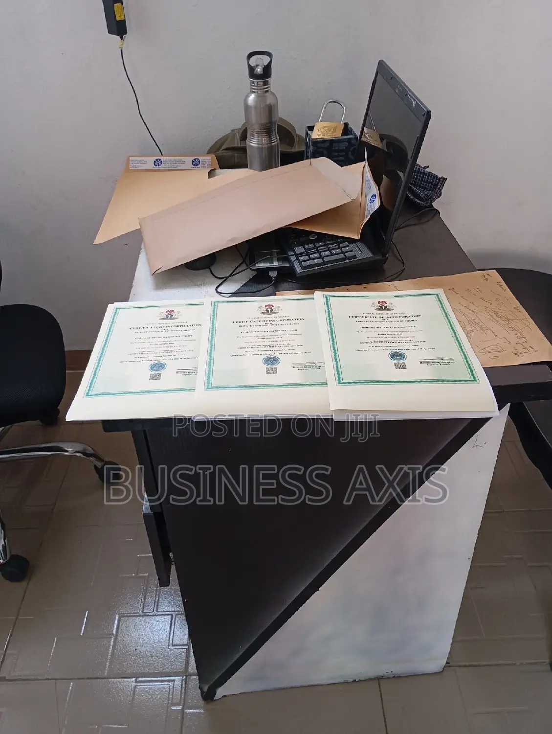 C.A.C Registration +TIN+Corporate Account
