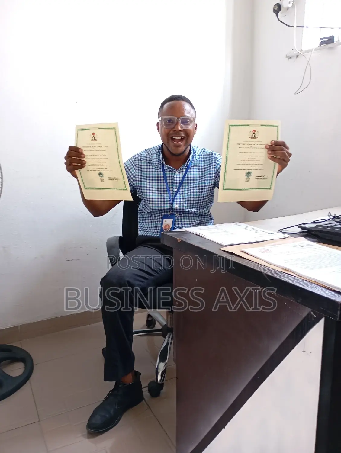 C.A.C Registration +TIN+Corporate Account