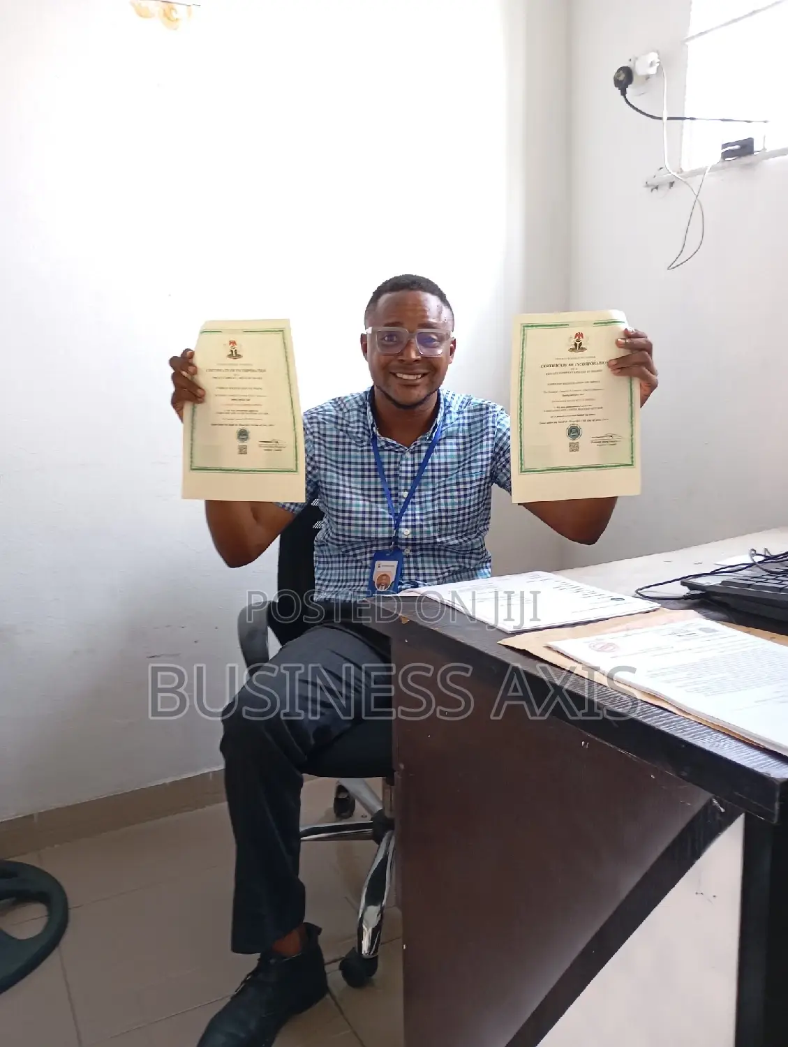 C.A.C Registration +TIN+Corporate Account