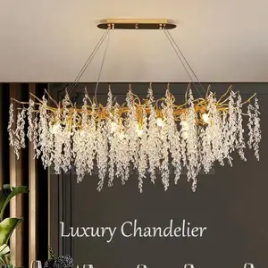 Light Luxury Tree Branch Crystal Chandelier Light