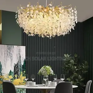 Nordic Industrial Lighting Crystal Hanging Chandelier Light