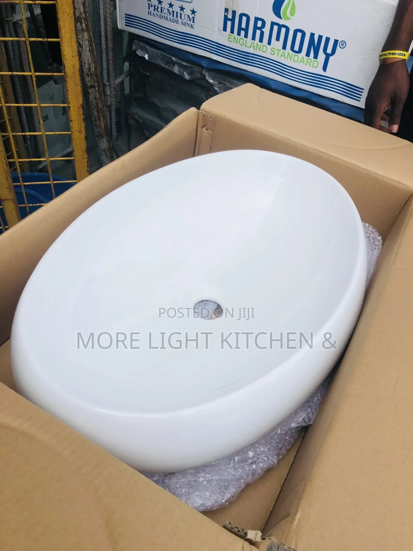 Egg Shape White Basin