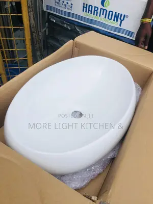 Egg Shape White Basin