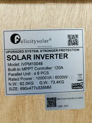 10kva 48v Felicity Solar Solar Inverter