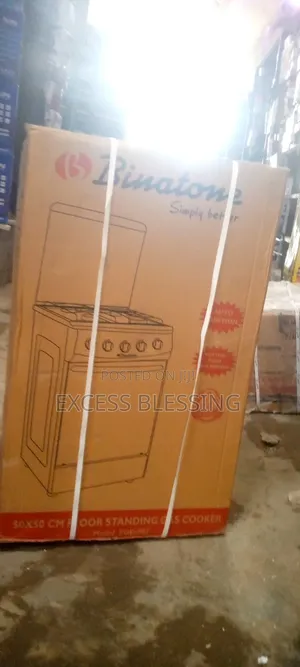 Binatone All 4 Burners Standing Gas Cooker+Automatic-FGC-502