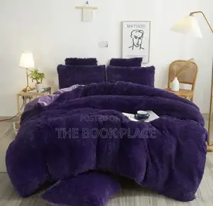 Purple Fur Bedding Set