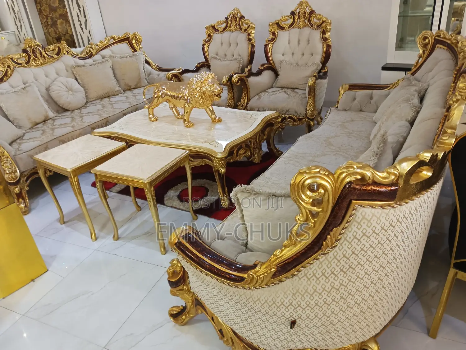 Luxury Egypt Sofas Set Chair