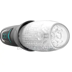 Transparent Rotator Flashlight Cup Male Masturbator