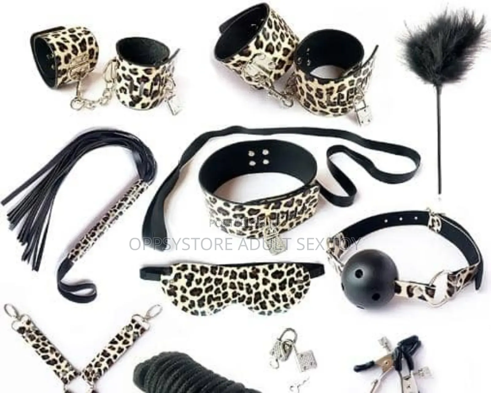 Leopard Print BDSM Kit