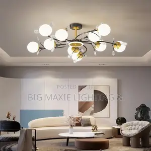 Nordic Golden Glass Ball Chandelier