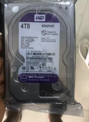 Internal Western Digital Hard Drive Sata Surveillance 4 Tb