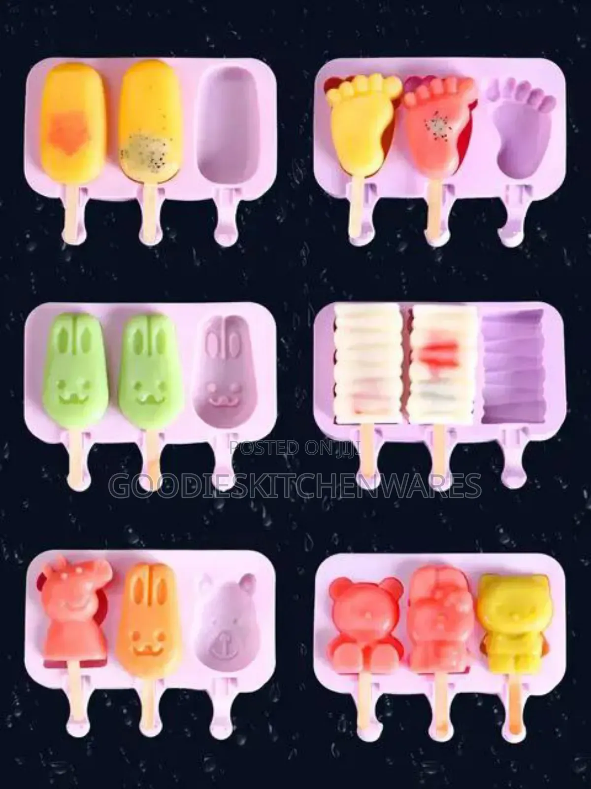 Silicone Popsicle Mold With Sticks