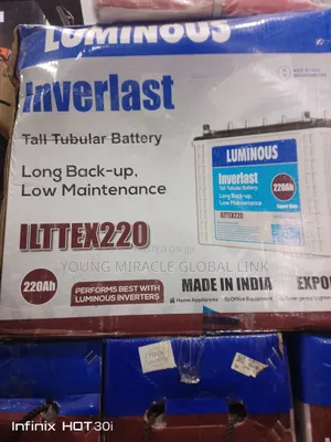 220ah/12v Inverlast Luminous Tubular Battery
