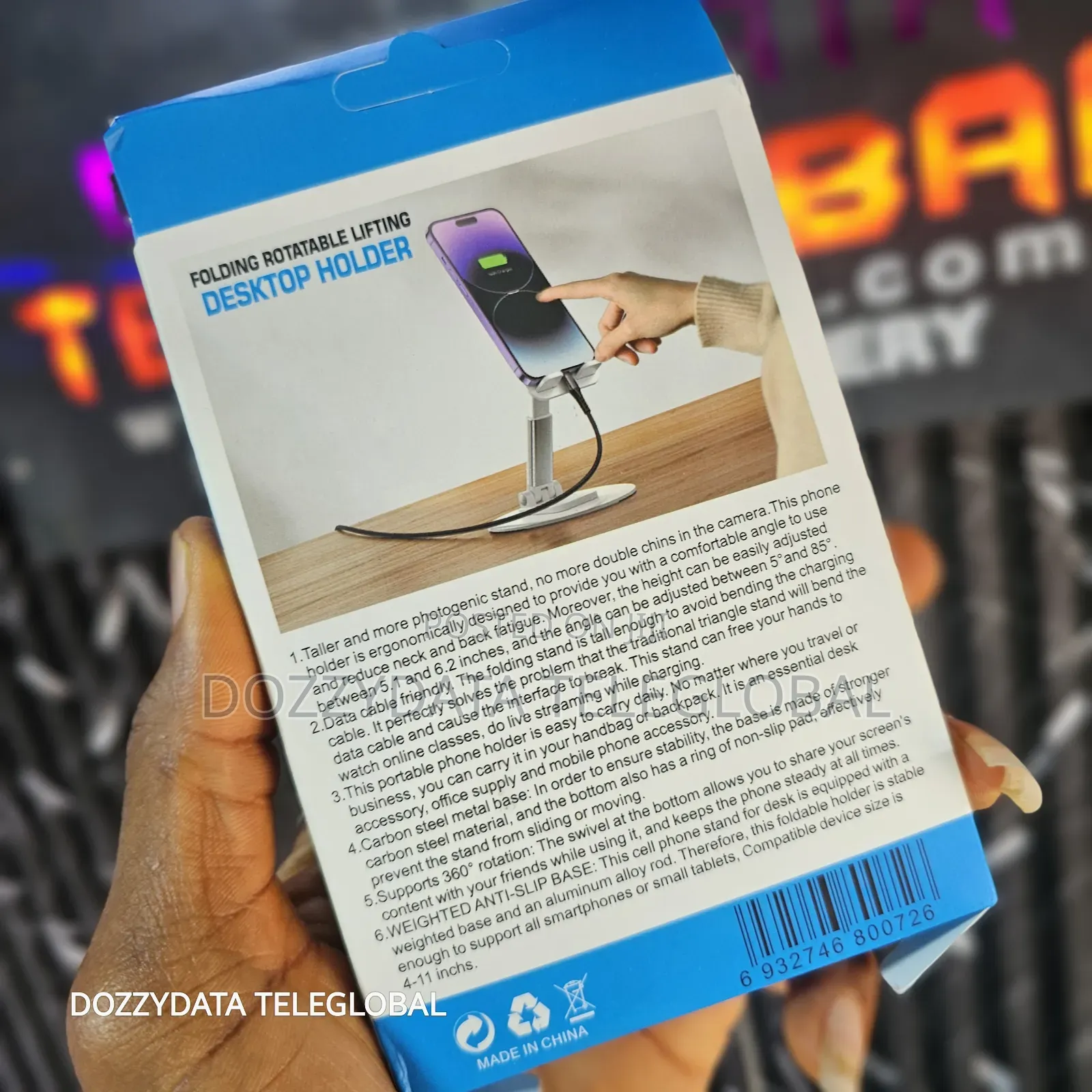 Folding Rotatable Lifting Desktop Holder