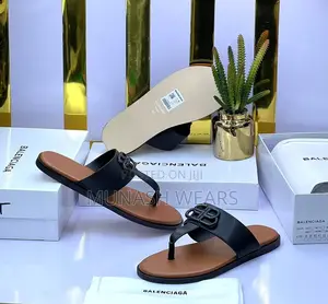 BALENCIAGA Leather Slipers