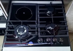 3 Gas and 1 Electric Cooker Hob With Accessories