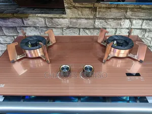 2 Burner Gas Flip Up Gold