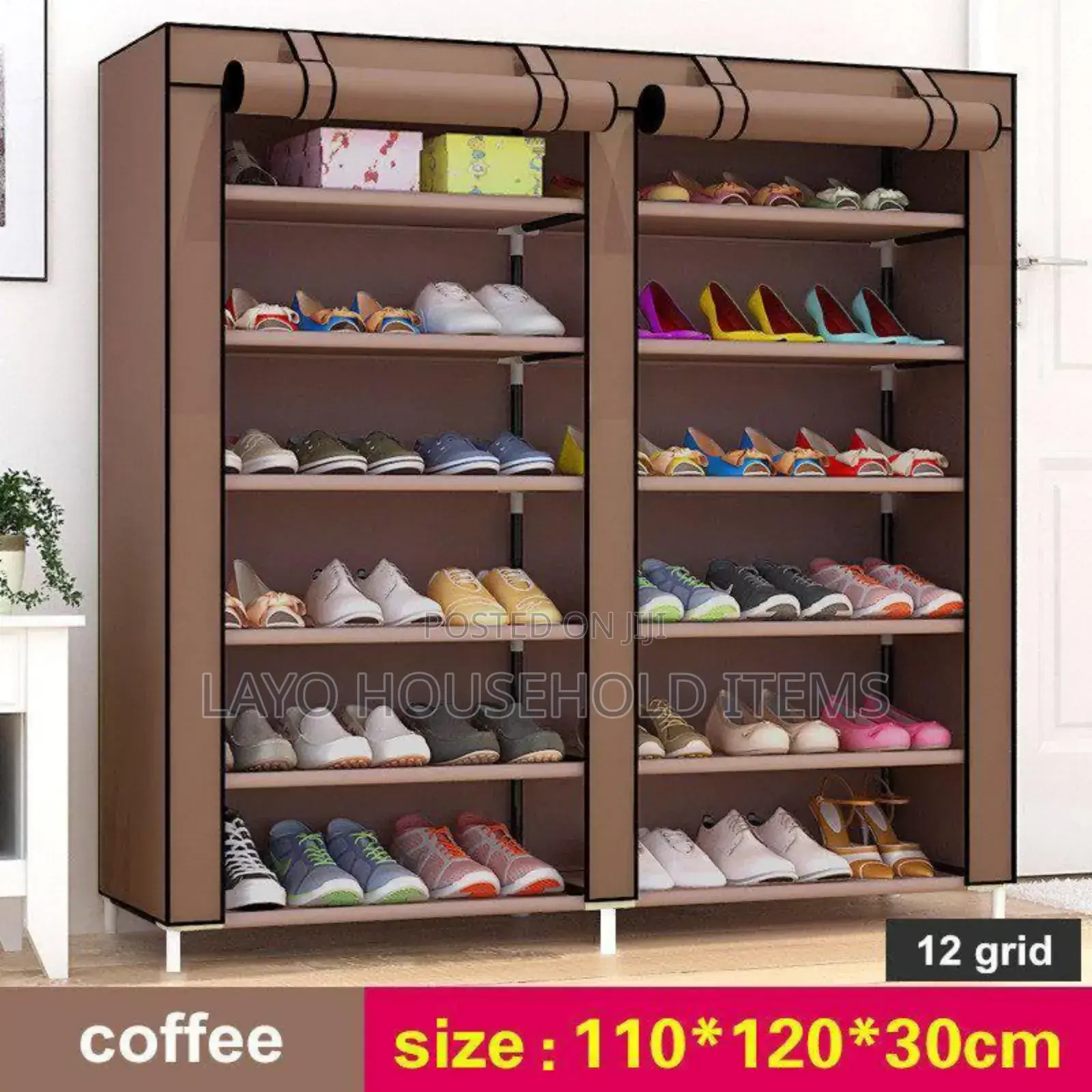 12 Tier Double Shoe Rack