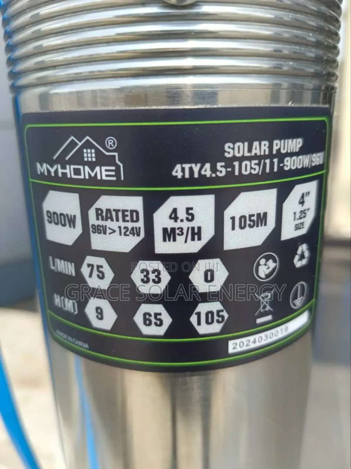 1.5HP DC My Home Pumping Machine With Inbuilt Controller