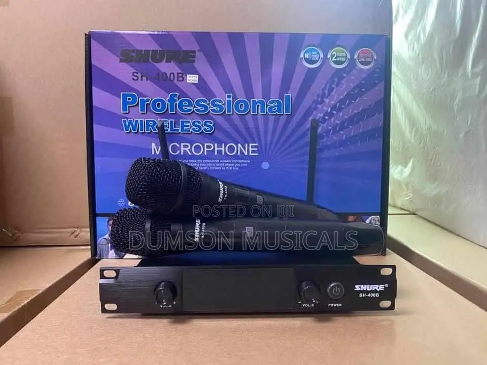 Professional Shure Wireless Microphone UHF SH-400B
