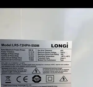 LONGI Solar Panel 550watts