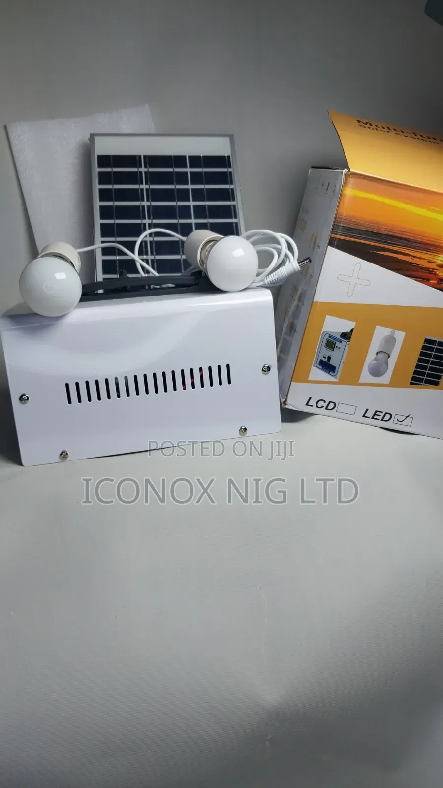 Solar Panel Kit LED Battery