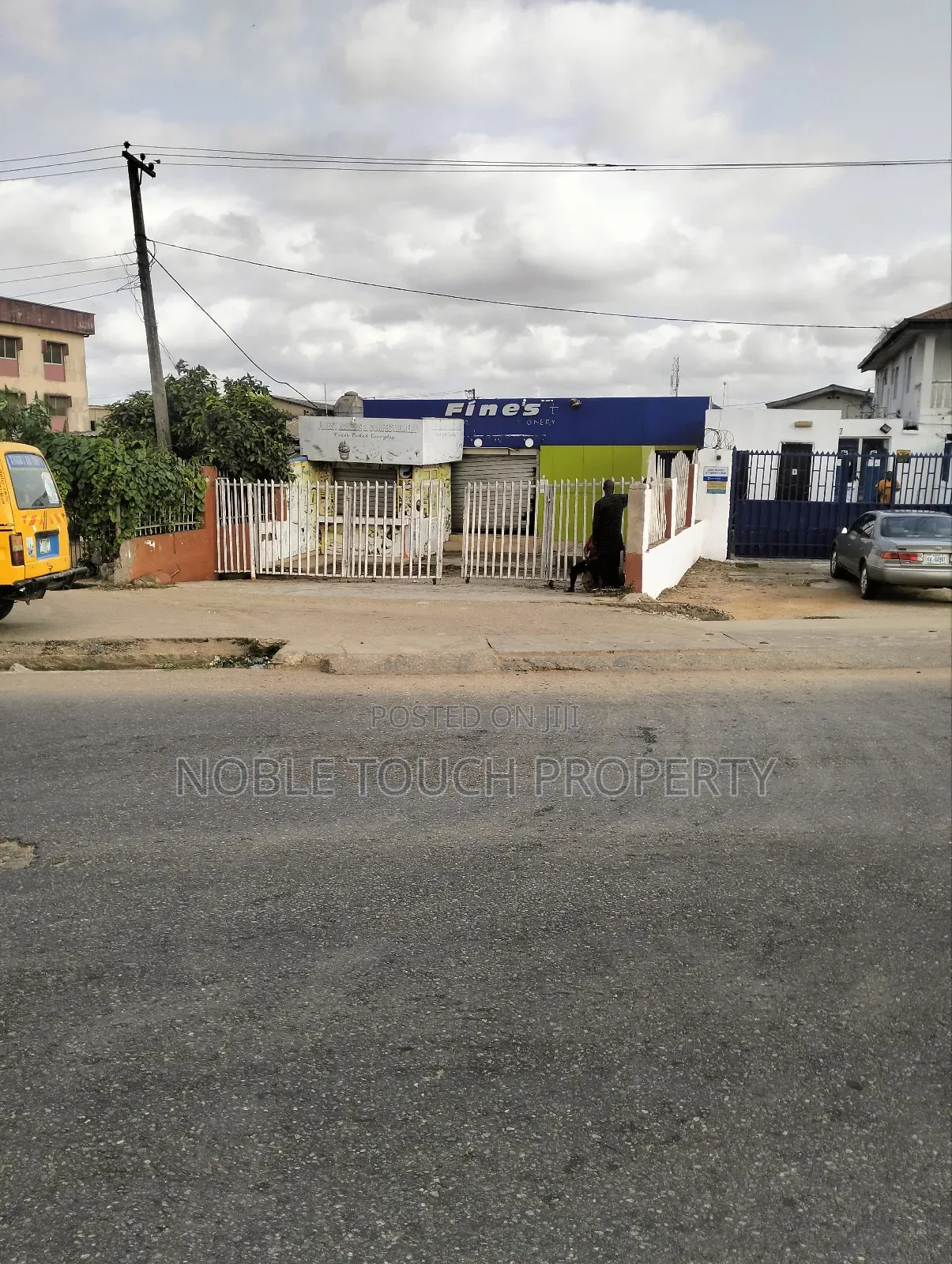 Commercial Structure Along the Major Road at Igando