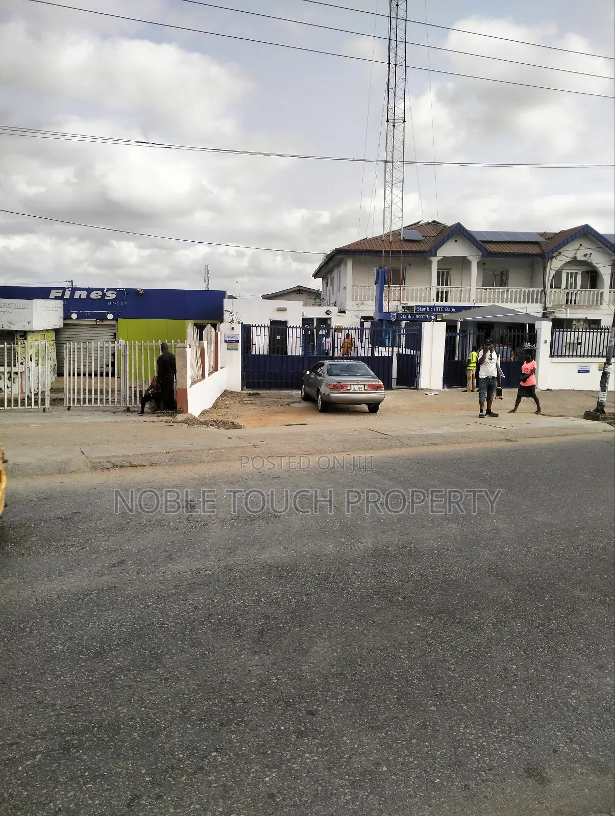 Commercial Structure Along the Major Road at Igando