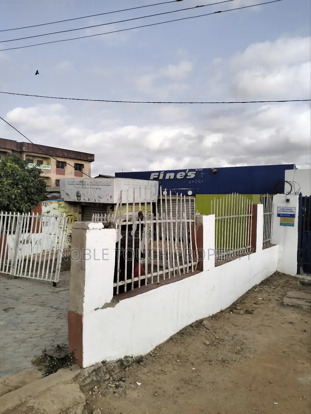 Commercial Structure Along the Major Road at Igando