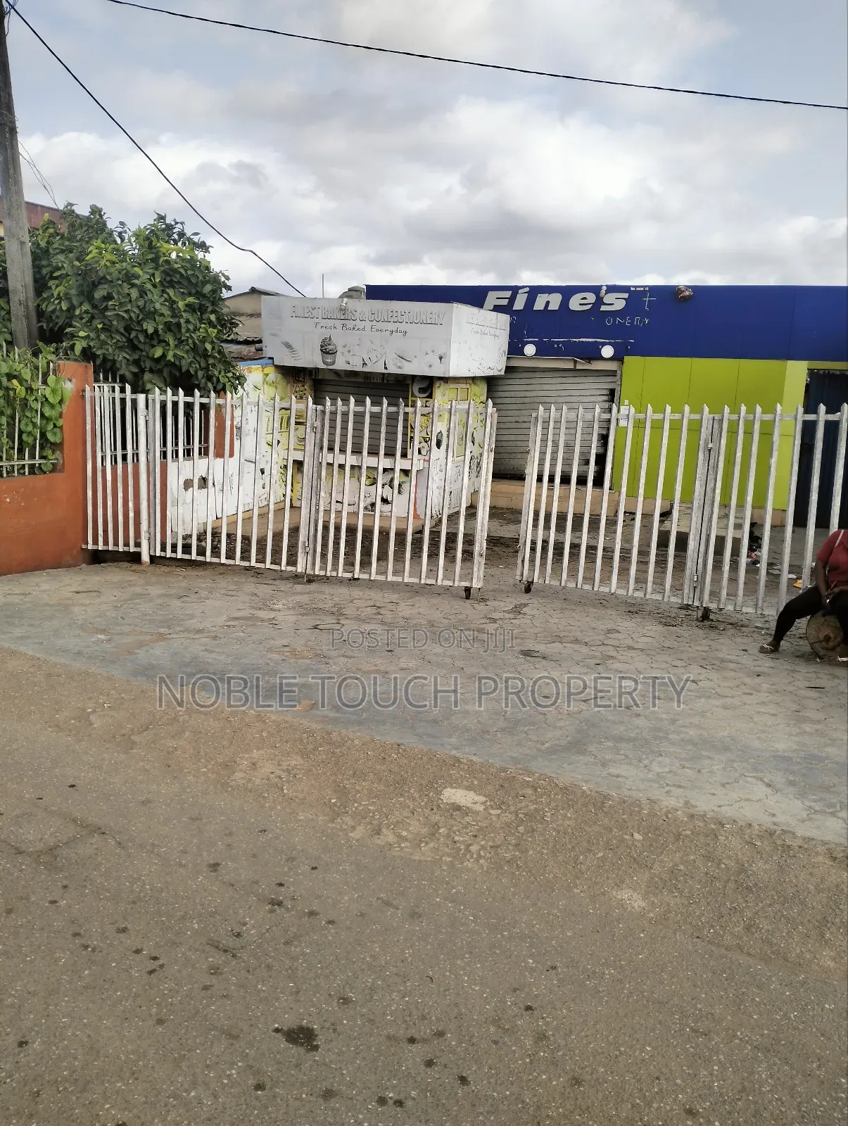 Commercial Structure Along the Major Road at Igando