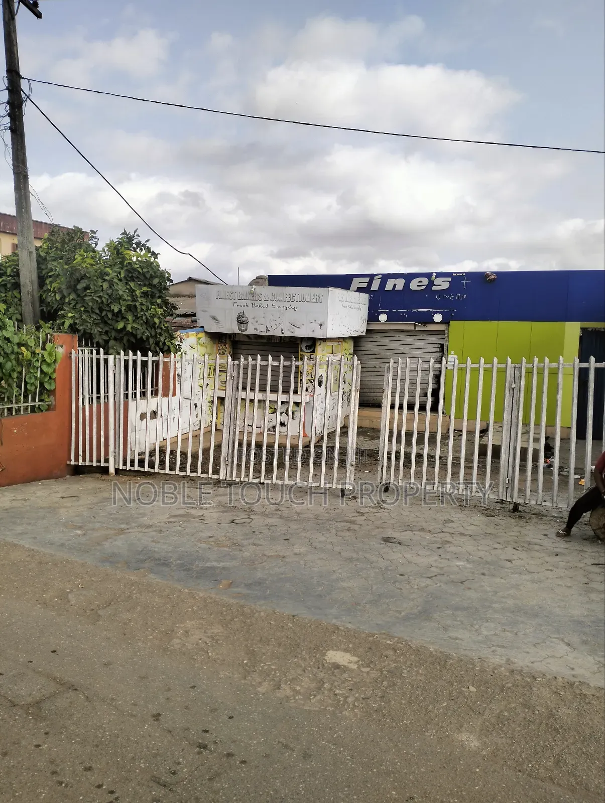 Commercial Structure Along the Major Road at Igando