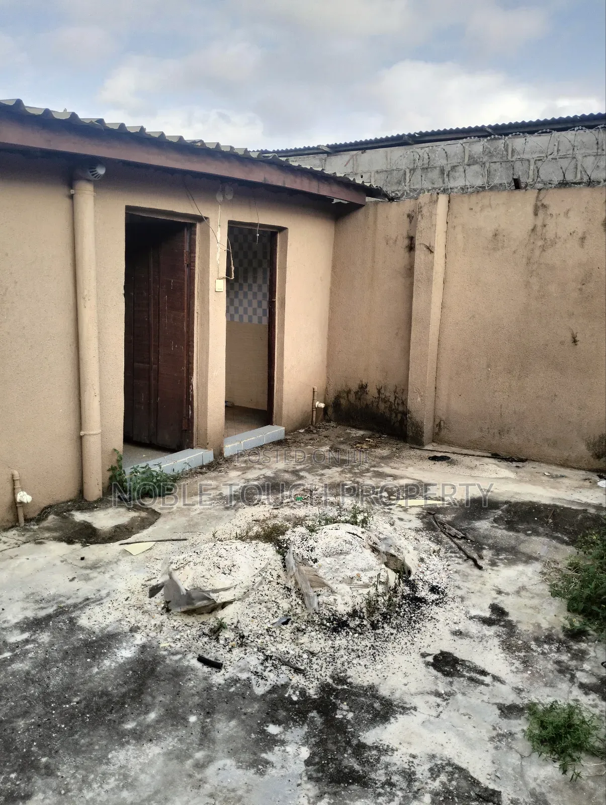 Commercial Structure Along the Major Road at Igando