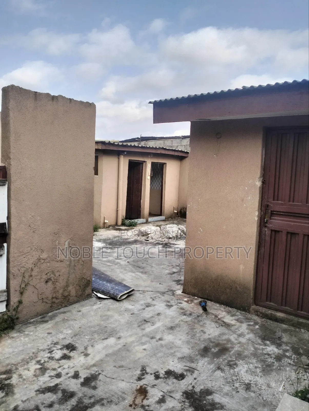 Commercial Structure Along the Major Road at Igando