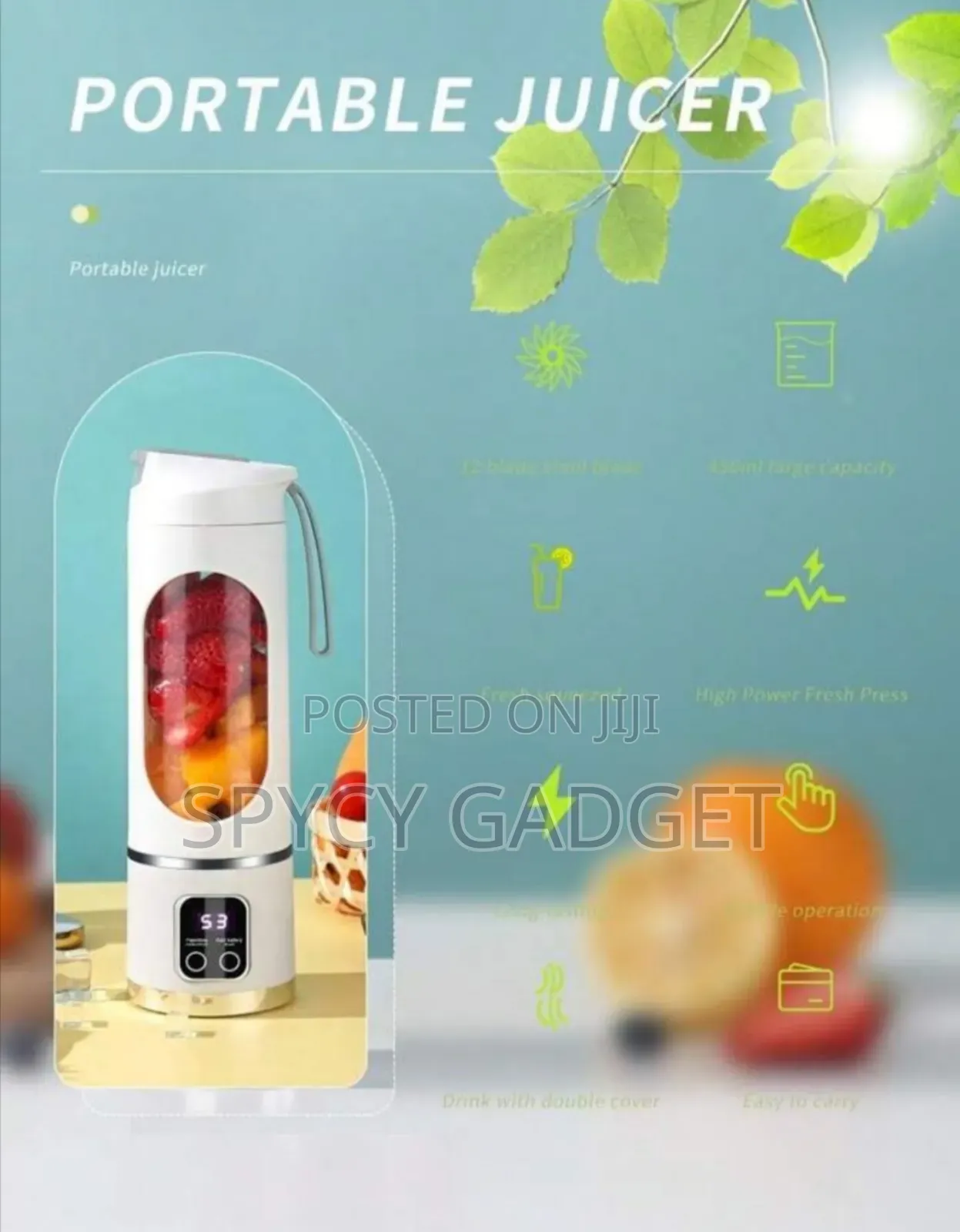 Rechargeable Portable Juicer Blender 450ml