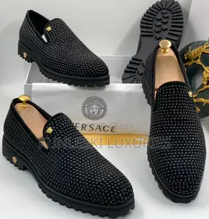 Original Versace Men Leather Sneakers