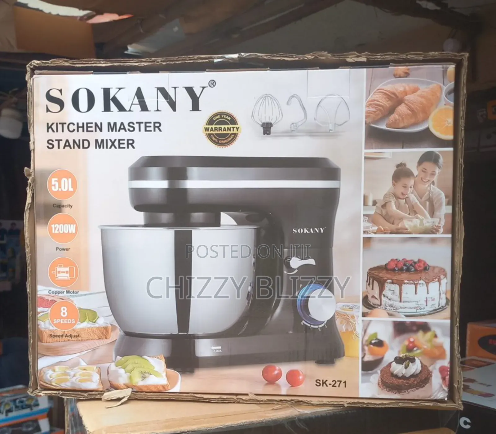 Sokany Kitchen Master Stand Mixer 5L