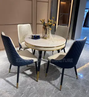 Round Marble Dining Set