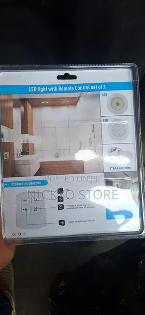 3pcs Lamps and Remote Control Night Light Remote Night Light