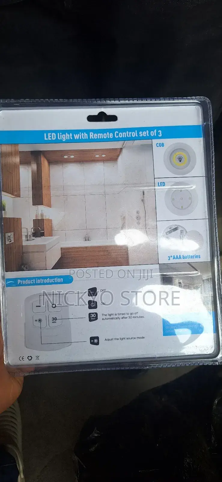 3pcs Lamps and Remote Control Night Light Remote Night Light