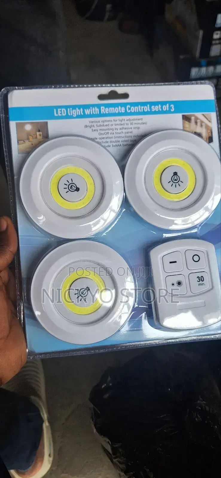 3pcs Lamps and Remote Control Night Light Remote Night Light