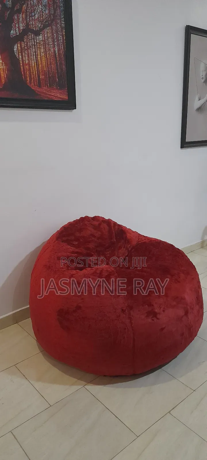 Wine 4ft Bean Bag Sofa