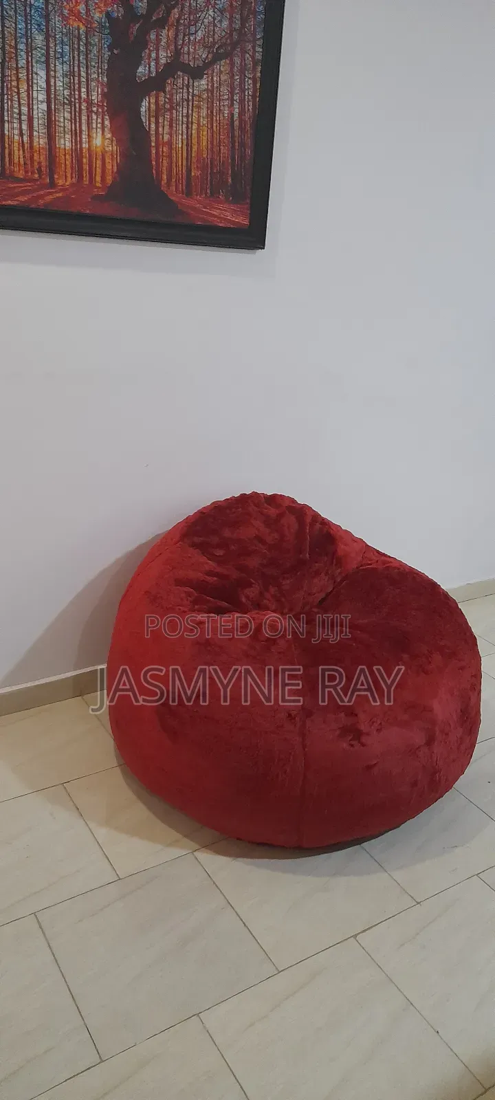 Wine 4ft Bean Bag Sofa