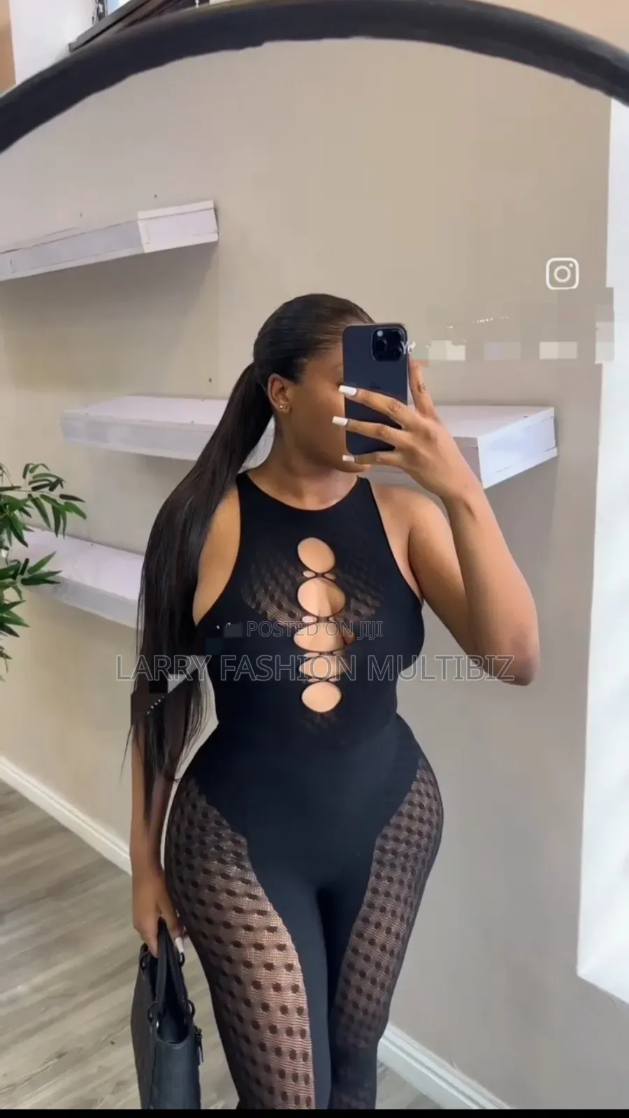 Mesh Longsleeves Jumpsuit