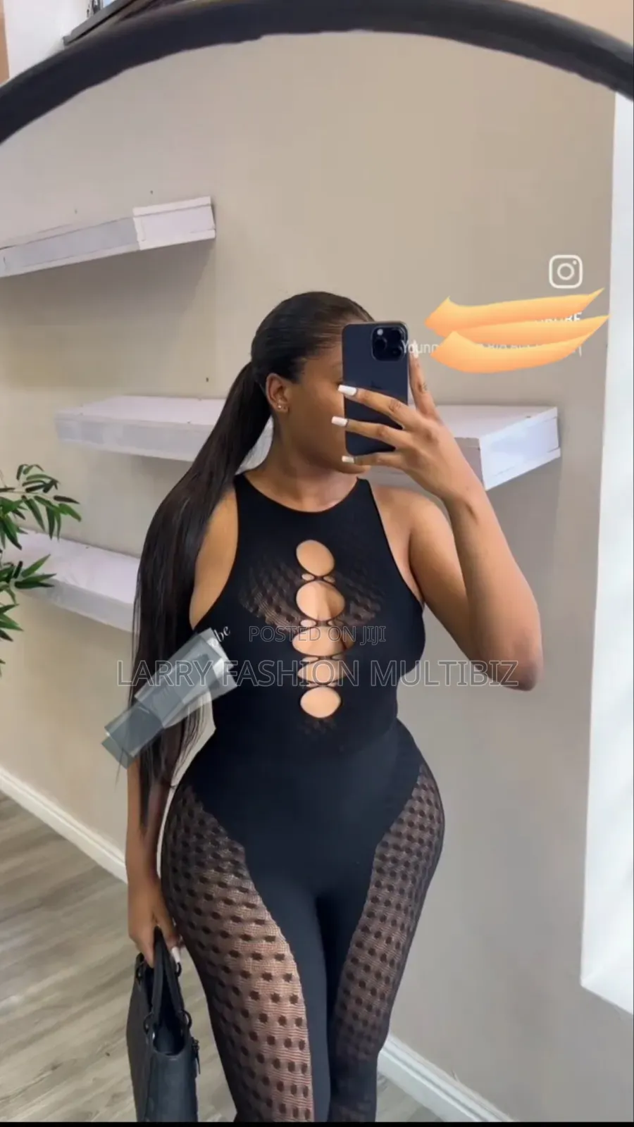 Mesh Longsleeves Jumpsuit
